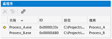 處理程序視窗
